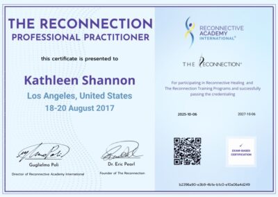 The Personal Reconnection certificate 2025